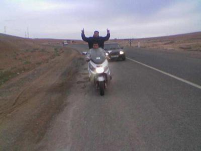 moi et mon frere en route au saidia